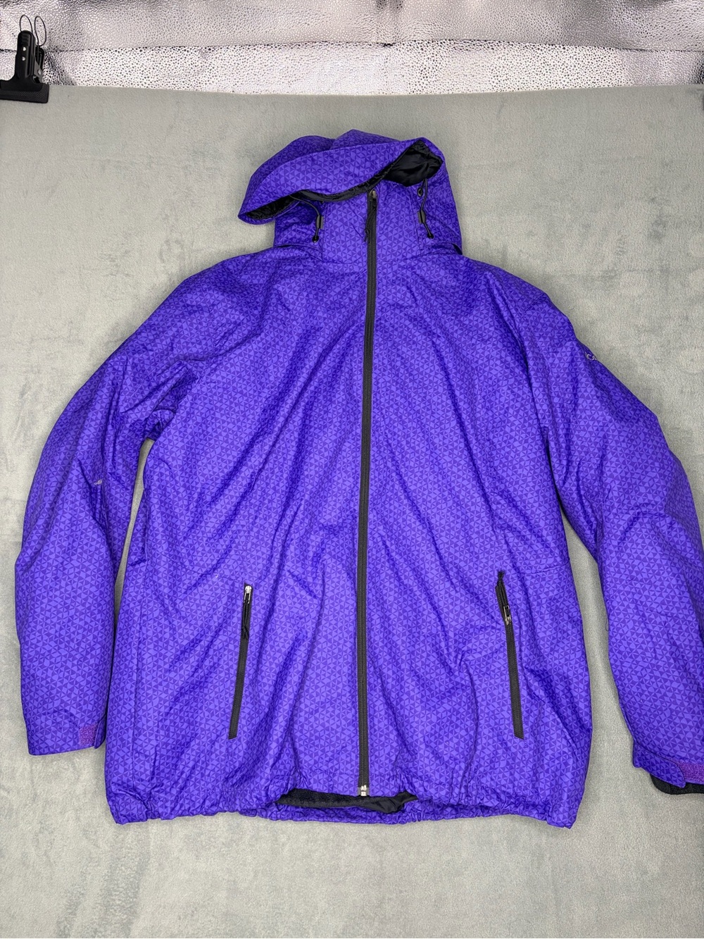 Columbia Purple Womens Hooded Winter Jacket - Lightweight Weatherproof Coat XXL